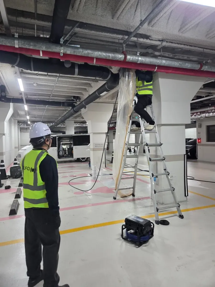 정기적인 배관 고압 세척 작업